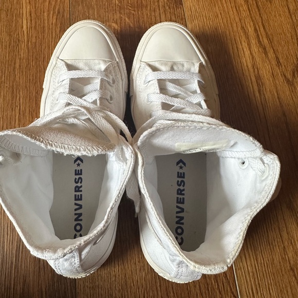 Converse Chuck Taylor All Star High Top Canvas Sneakers Women’s 7 Men’s 5 White - Picture 10 of 11